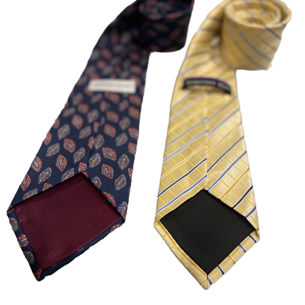Geoffrey Beene men’s silk neckties 2 pc bundle